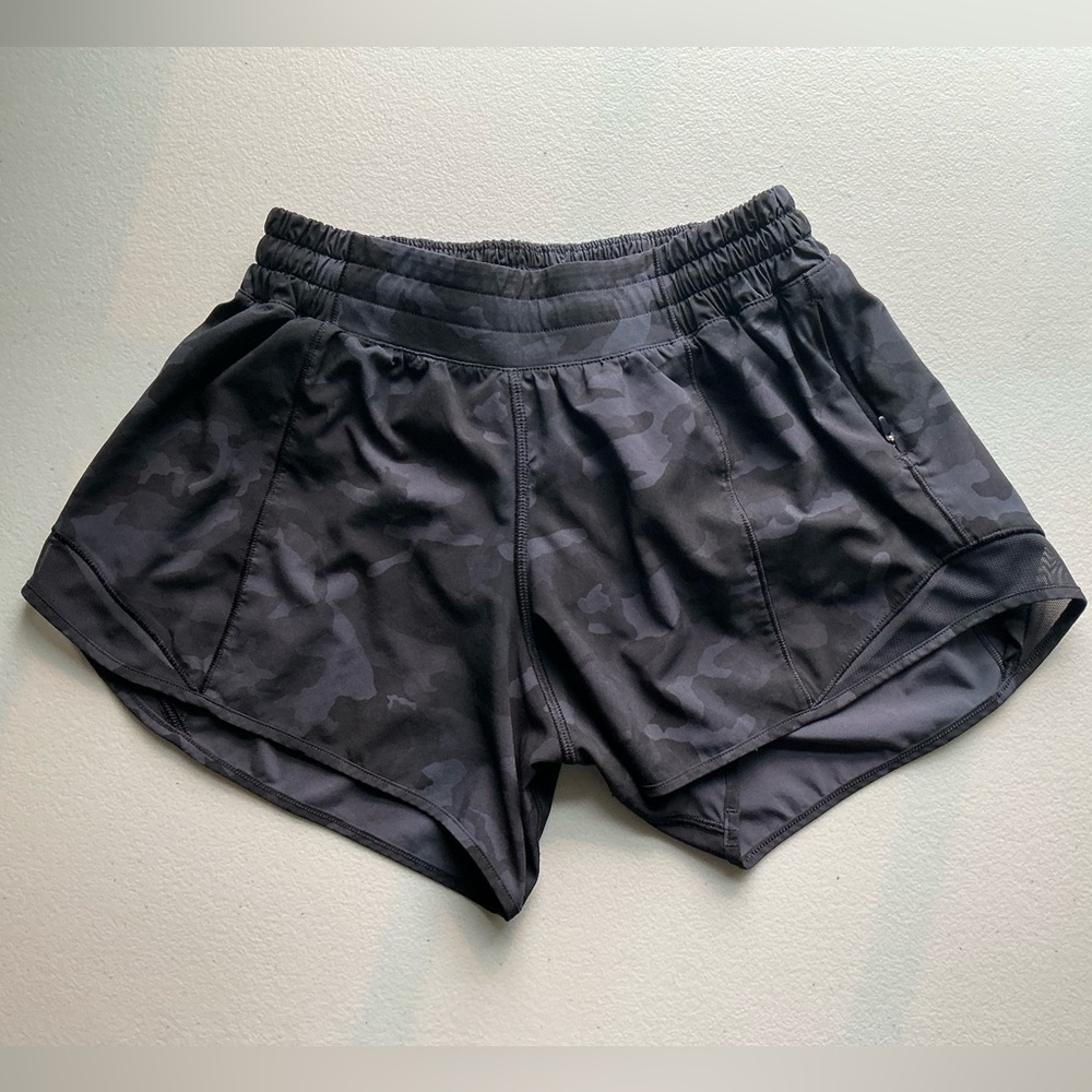 lululemon athletica Black Camo Athletic Shorts